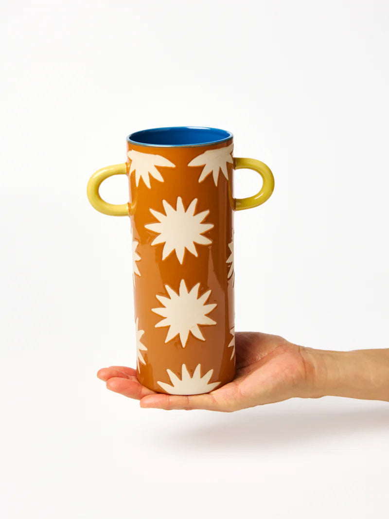Griffe Tall Vase Mustard Star