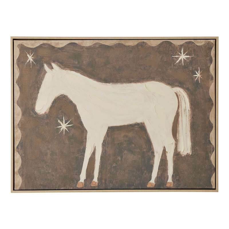 Pony Ash Frame Oil Canvas