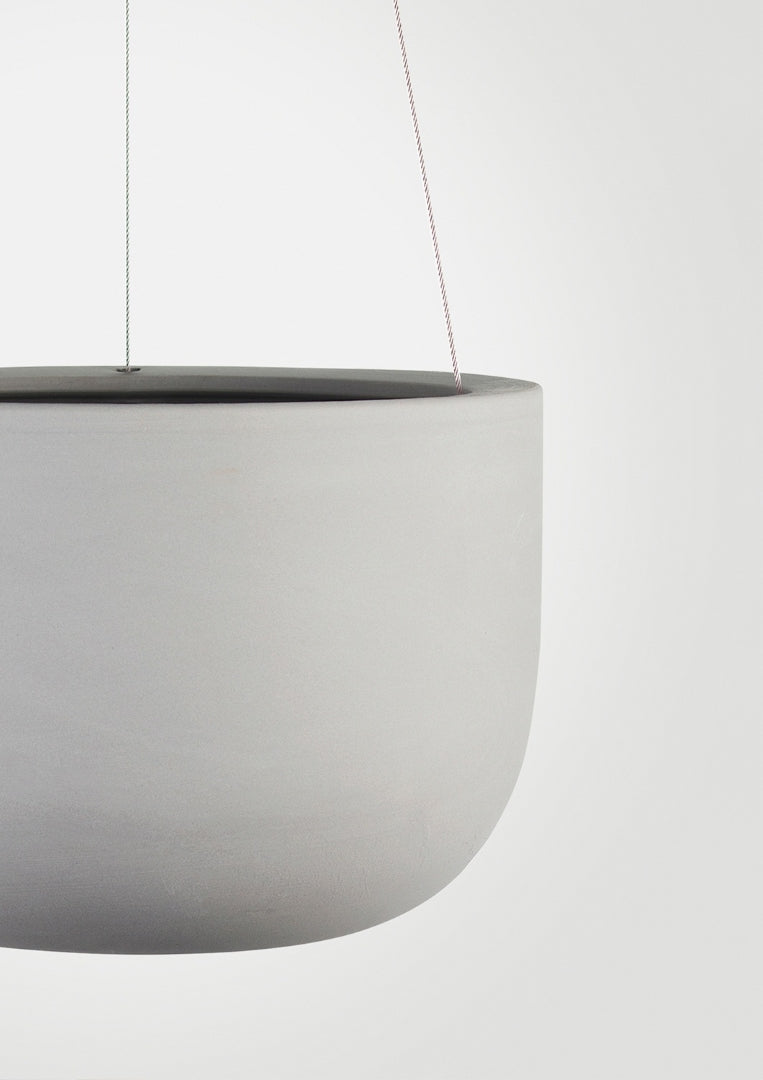 Raw Earth Hanging Planter Siltstone Grey