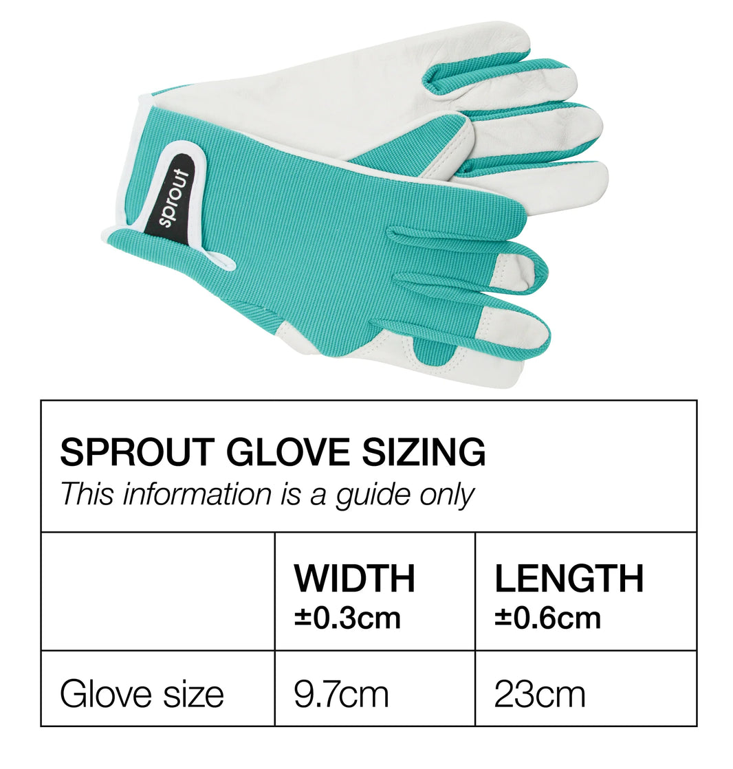 Sprout Goatskin Gardening Gloves - Cobalt Check