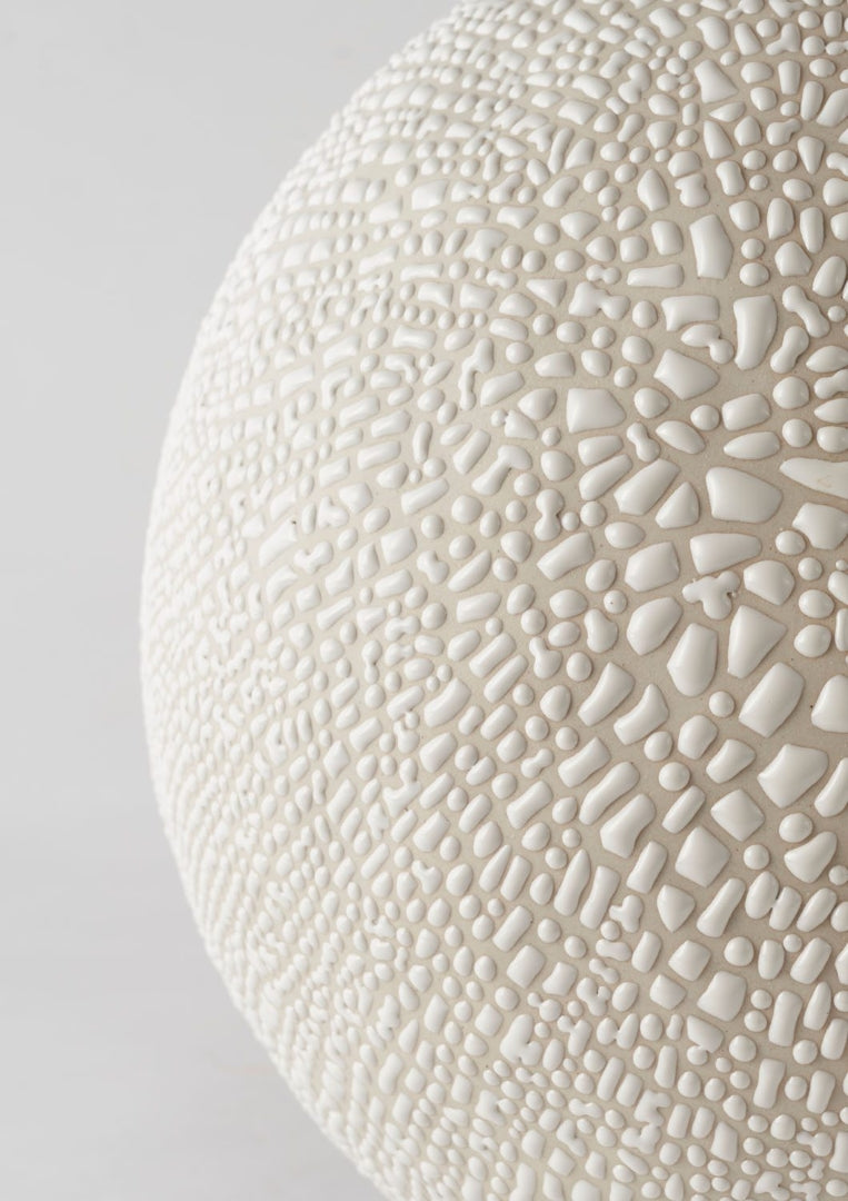 White-Water Bead Bud Vase - Tall