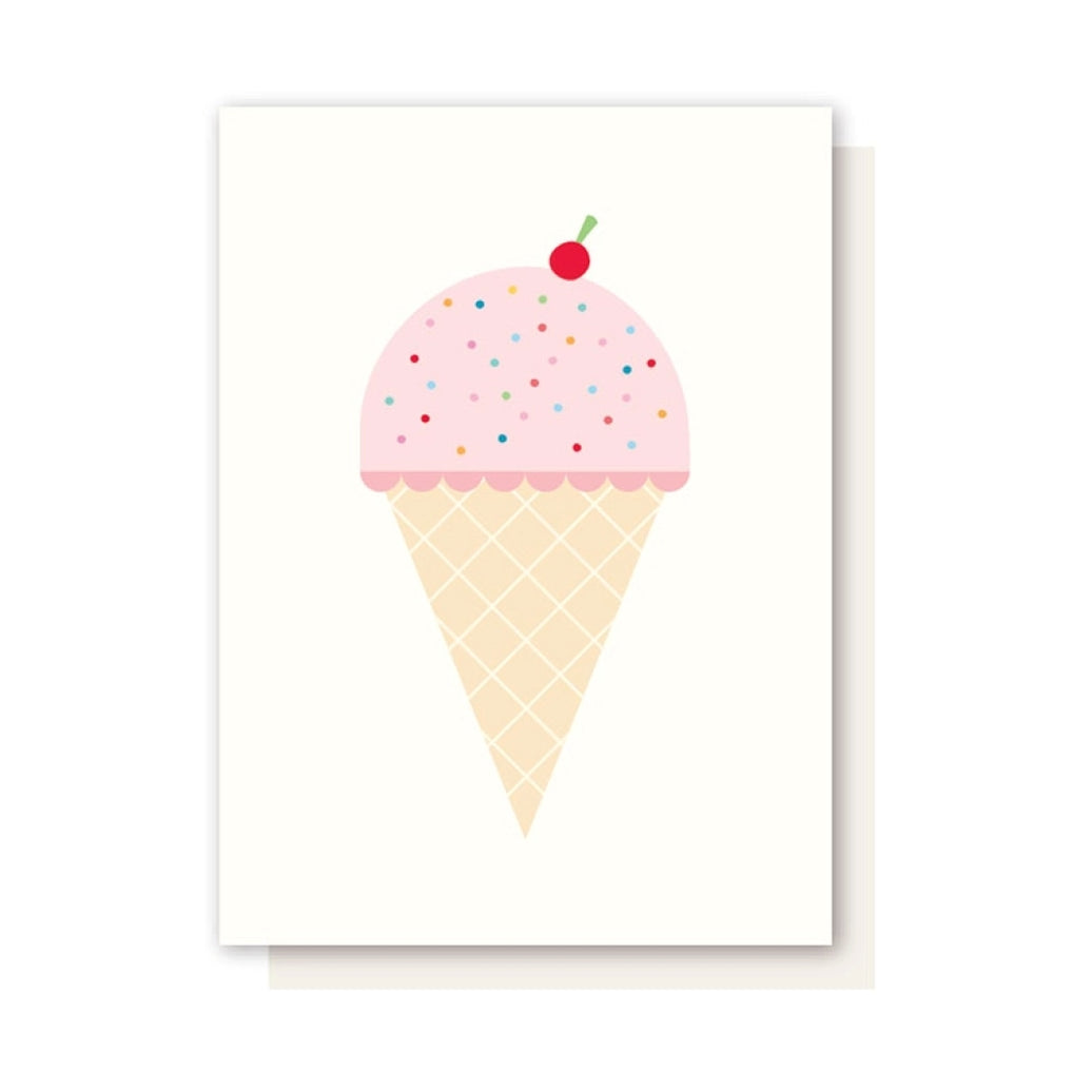 Ice Cream With Cherry card