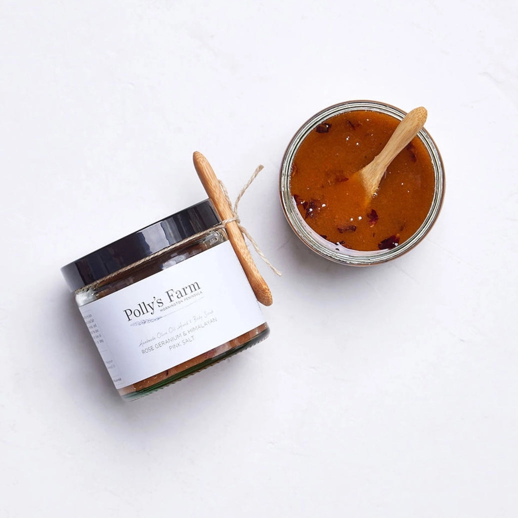 Rose Geranium & Himalayan Pink Salt Scrub 600g