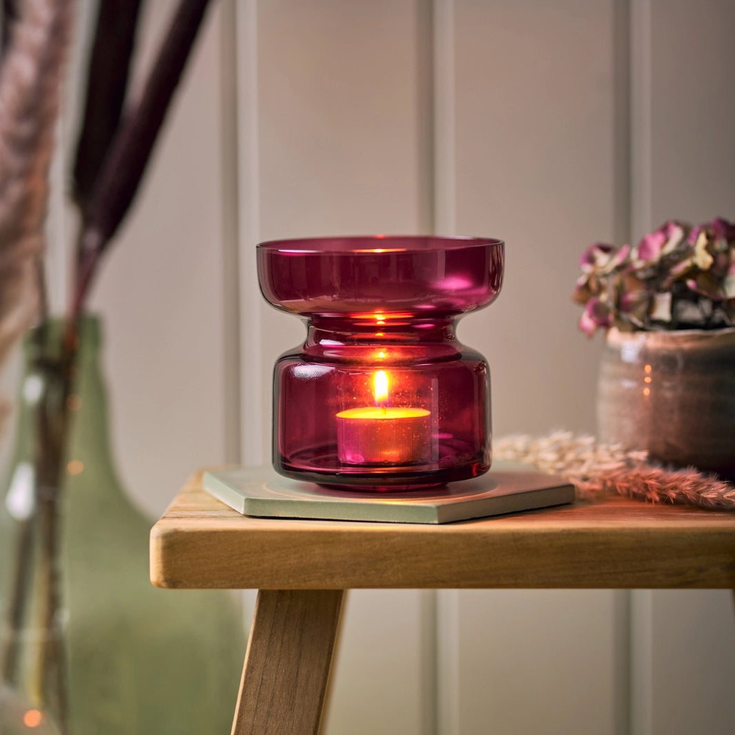 Copenhagen Candle Holder - Ruby