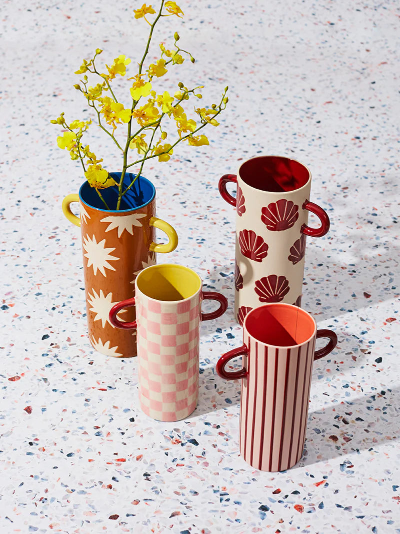Griffe Tall Vase Mustard Star