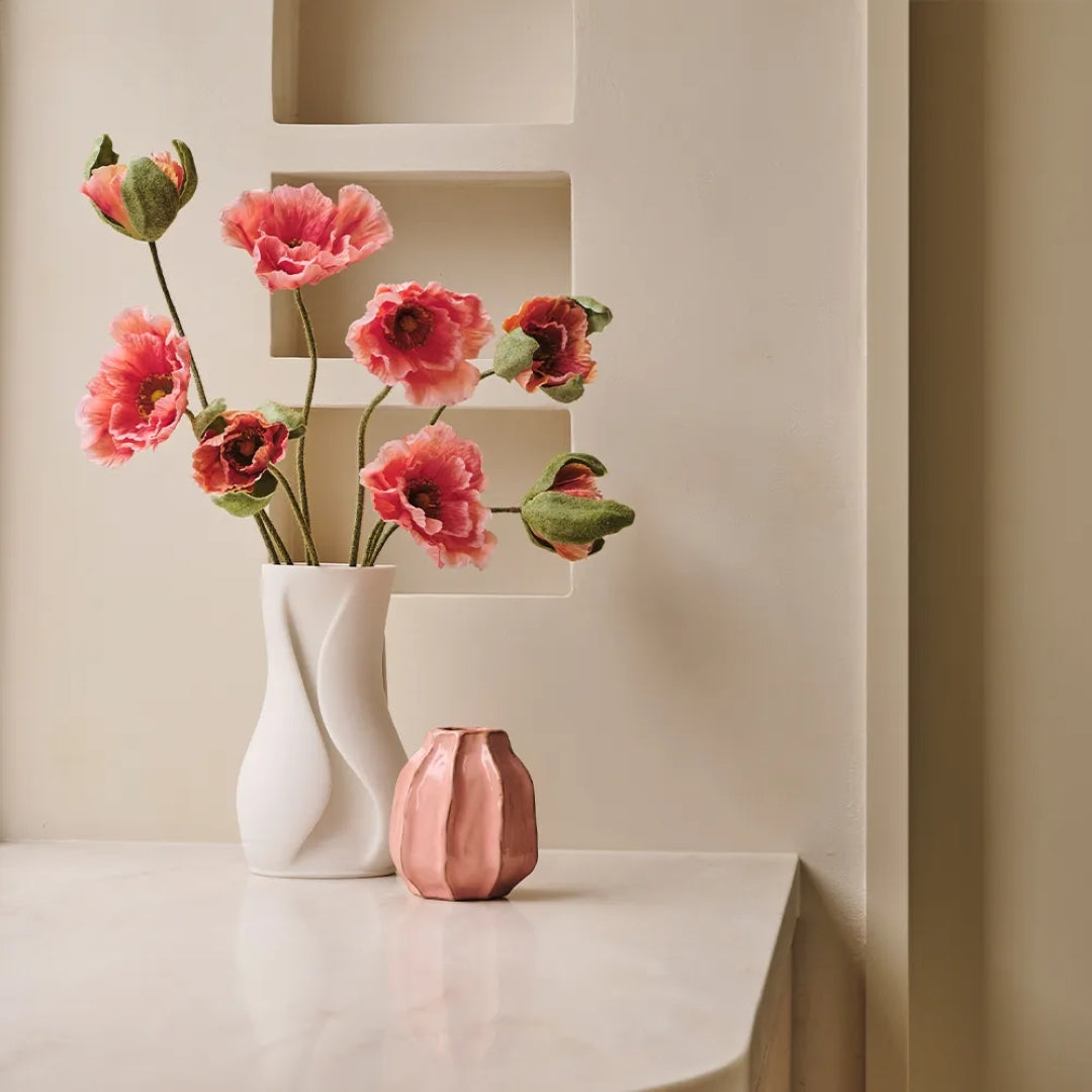 Penelope Vase Coral Pink