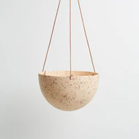 Terrazzo Dome Hanging Pot - Salt