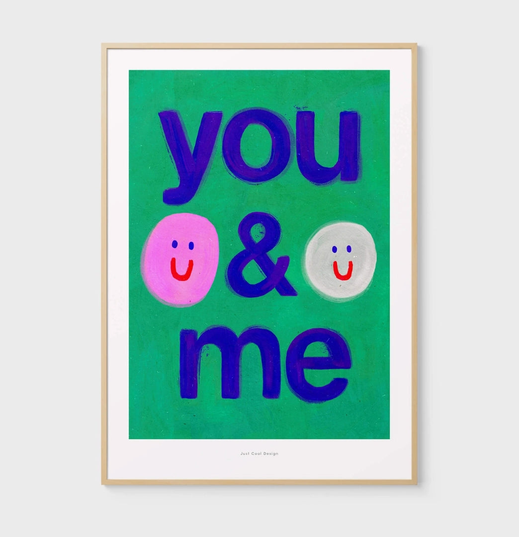 You & Me - A4 Wall Art Print
