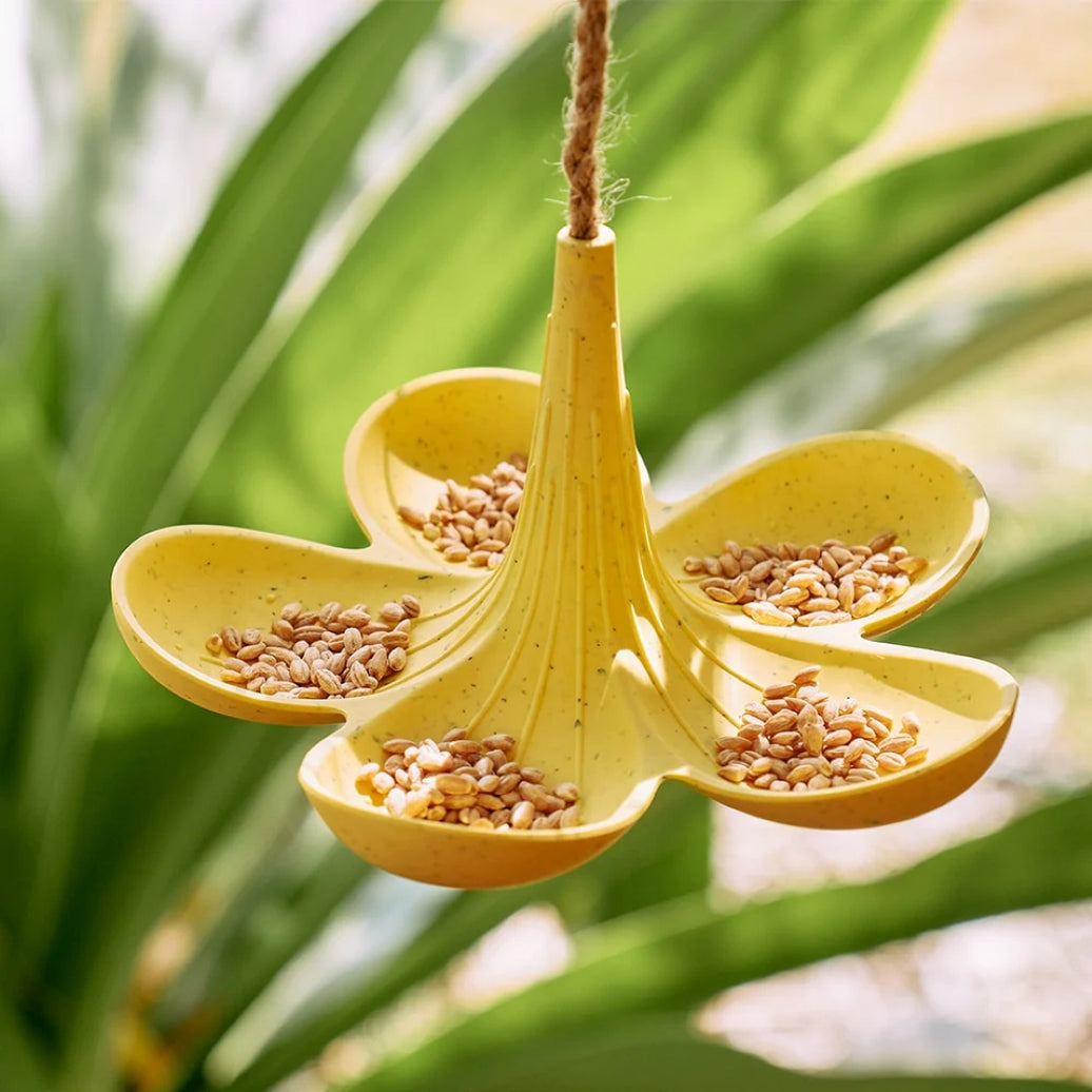 Hanging Bird Feeder - Yellow