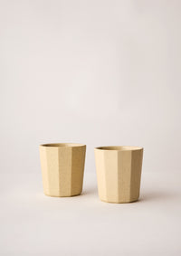 Facet Latte Cups Clay Speckle