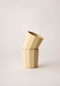 Facet Latte Cups Clay Speckle
