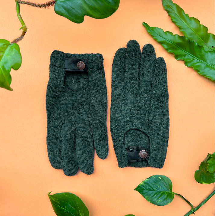 Leaf Cleaning Gloves - Green