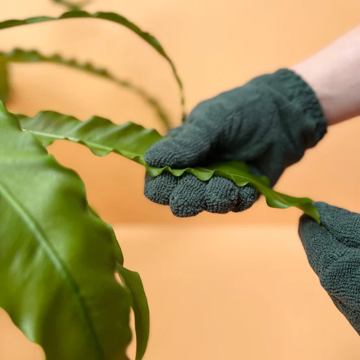 Leaf Cleaning Gloves - Green