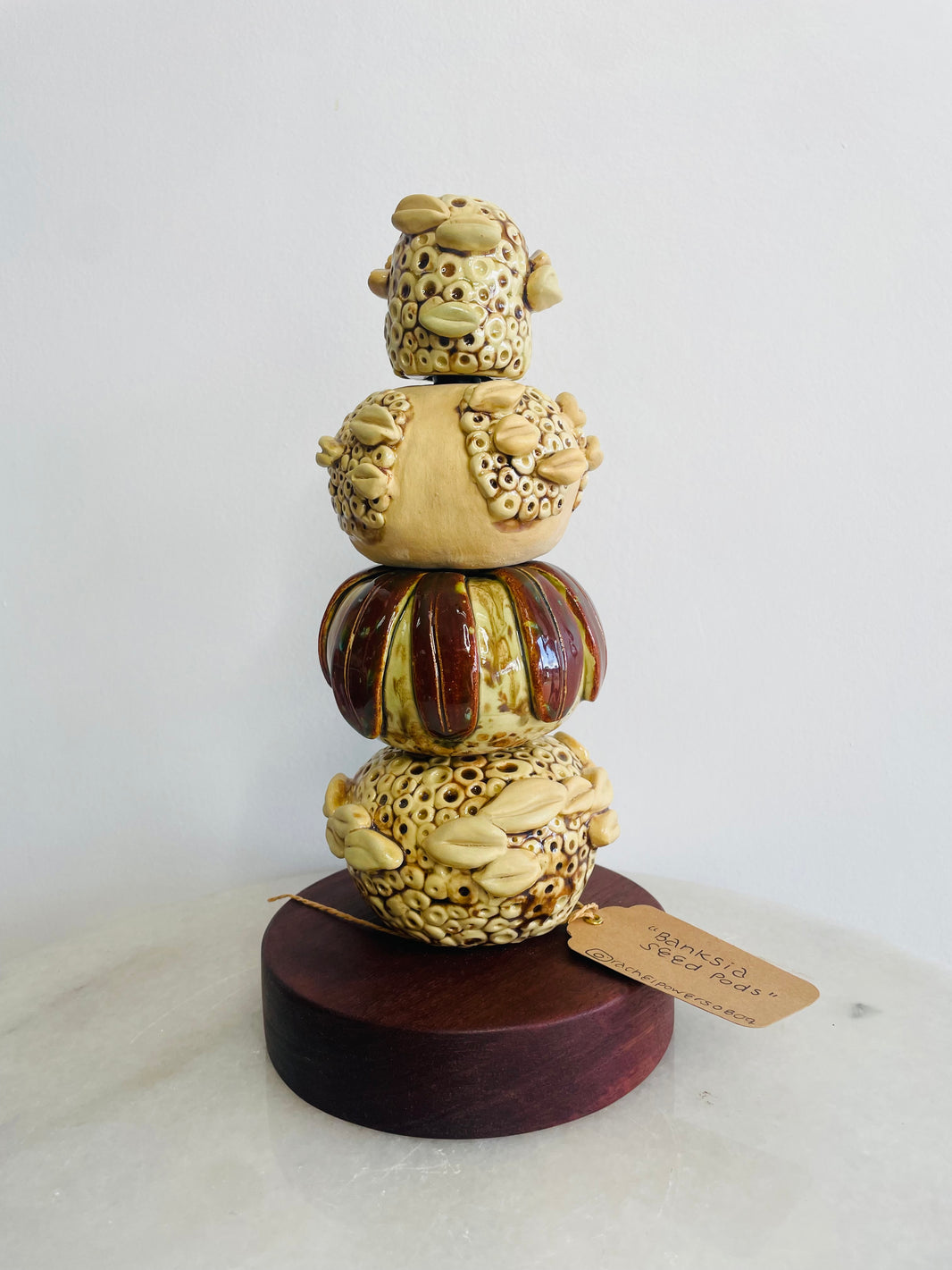 Banksia Seed Pod Ceramic Sculpture