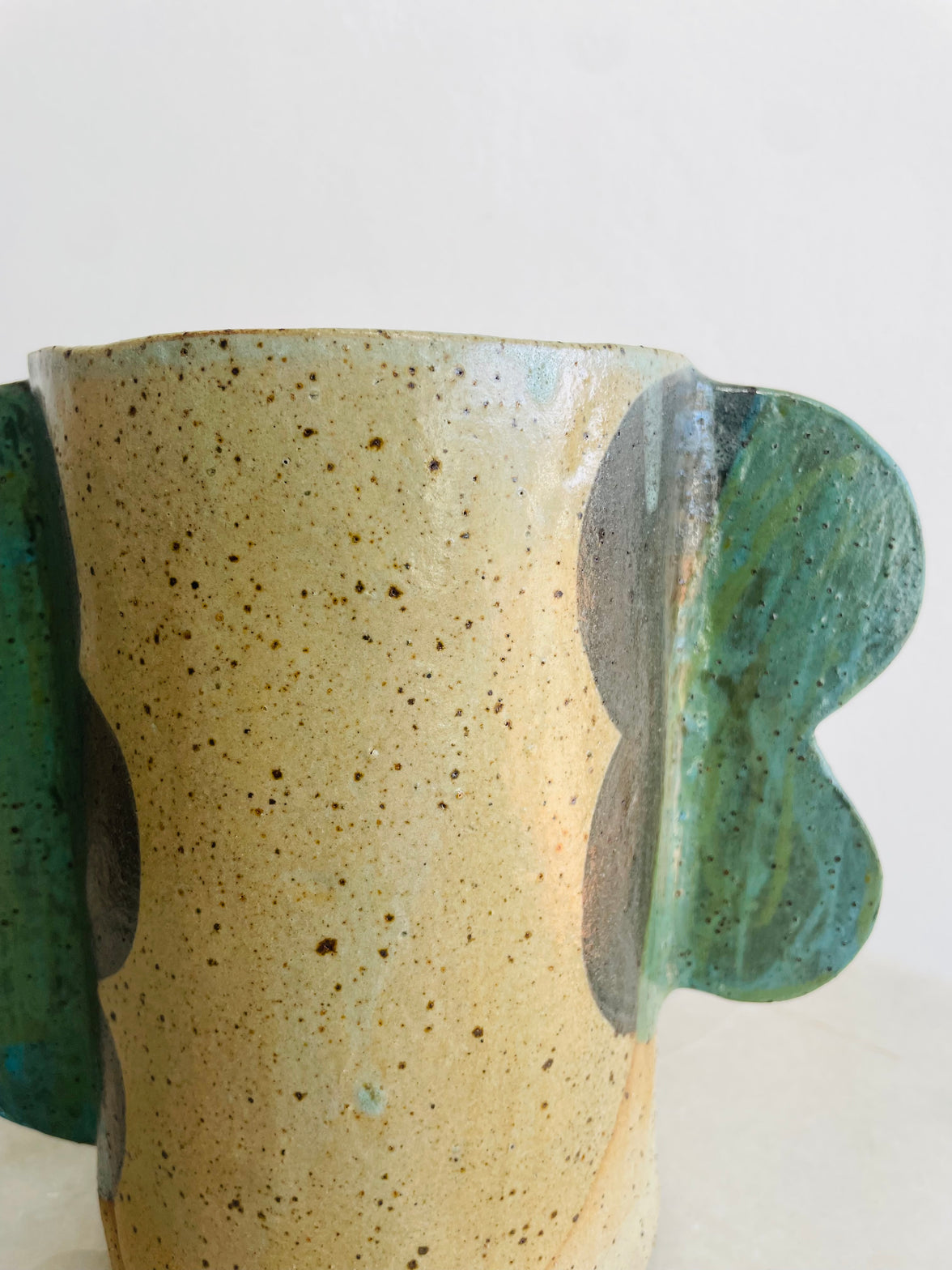 Winged Ceramic Vase