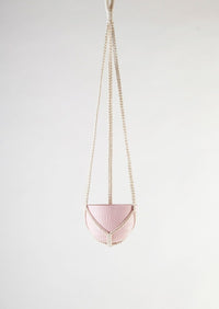 Macrame Hanging Planter Small Bright Pink