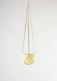 Macrame Hanging Planter Small Yellow