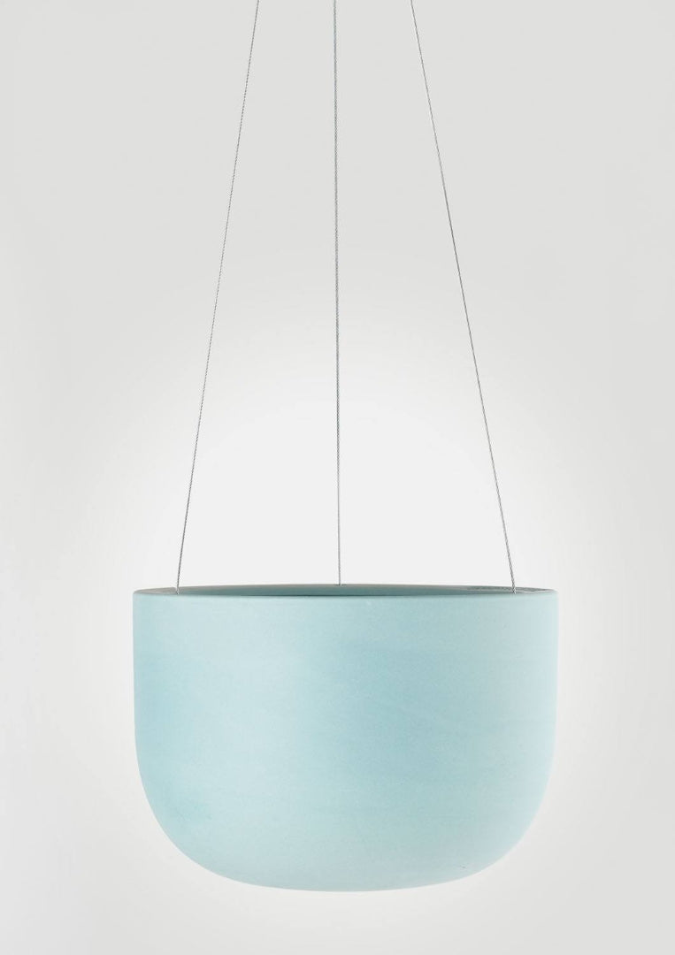 Raw Earth Hanging Planter Shale Green