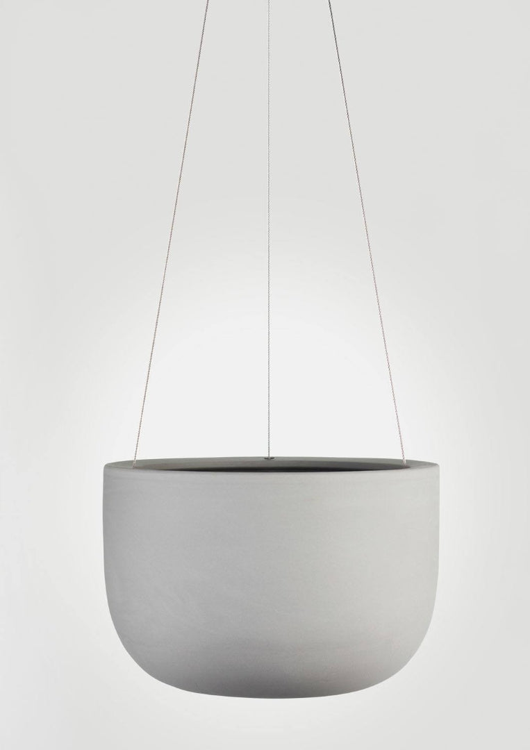 Raw Earth Hanging Planter Siltstone Grey
