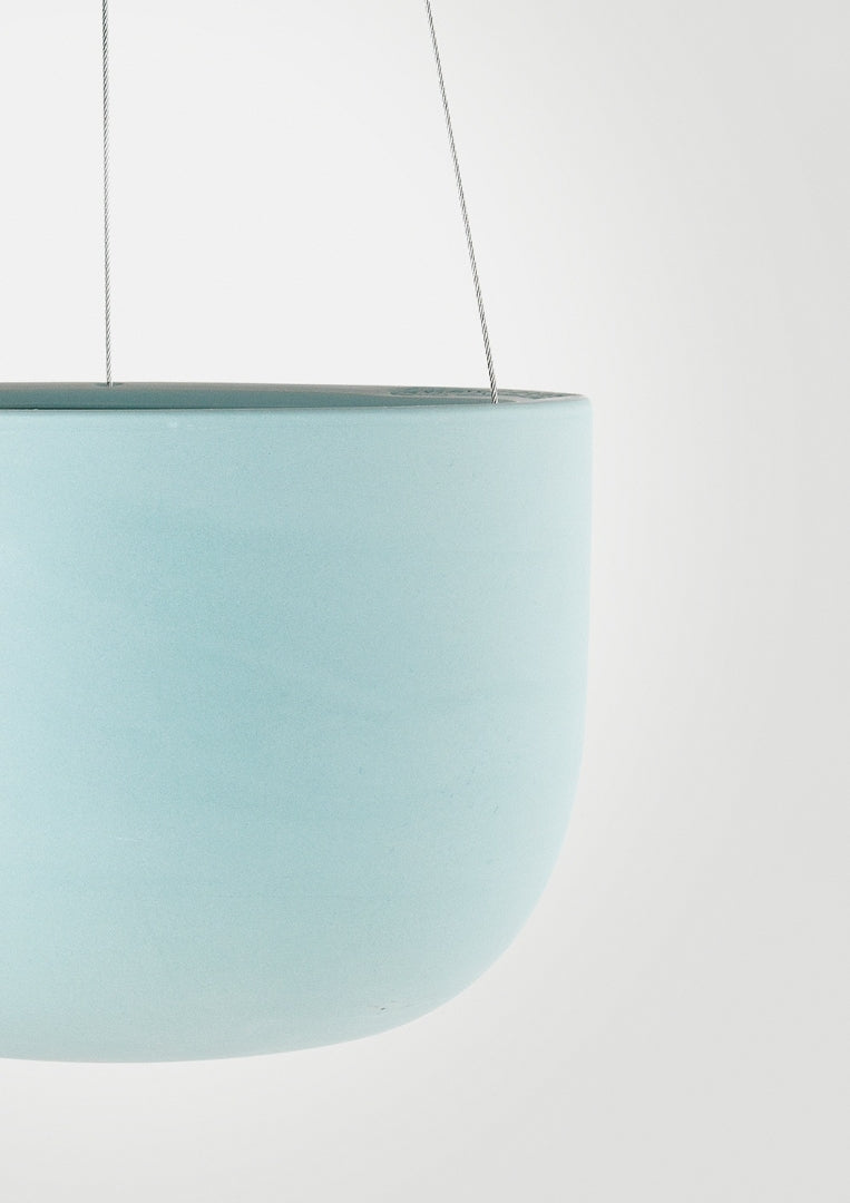 Raw Earth Hanging Planter Shale Green