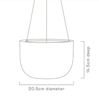 Raw Earth Hanging Planter Shale Green