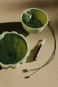 Poppy Self Watering Hanging Planter - Jade
