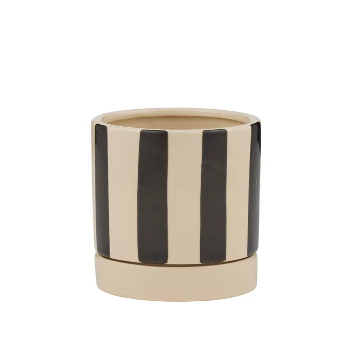 Tyra Ceramic Pot with Saucer