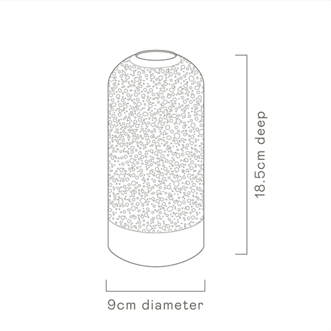 White-Water Bead Bud Vase - Tall