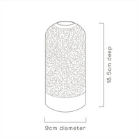 White-Water Bead Bud Vase - Tall