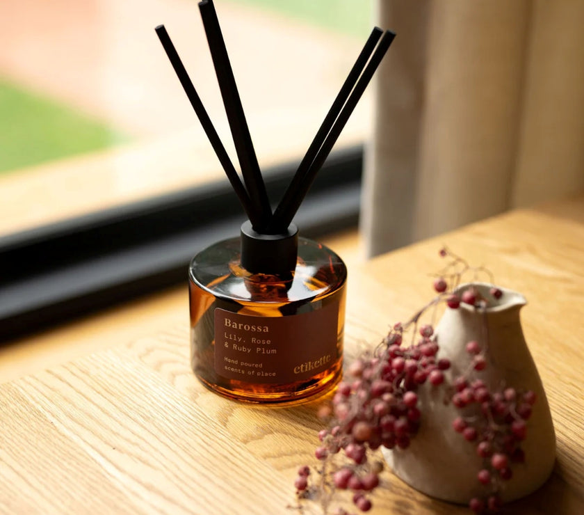 Barossa Reed Diffuser Etikette | Minty Greenhouse Frankston