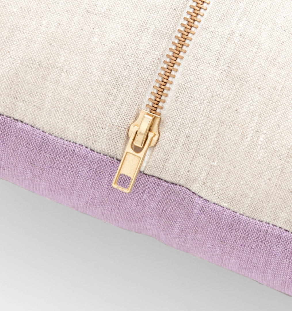 Big Stripe Lavender Square Chushion