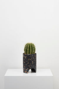 Archie Pot Black Terrazzo