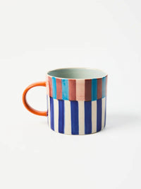 Bloomie Blue Stripe Mug
