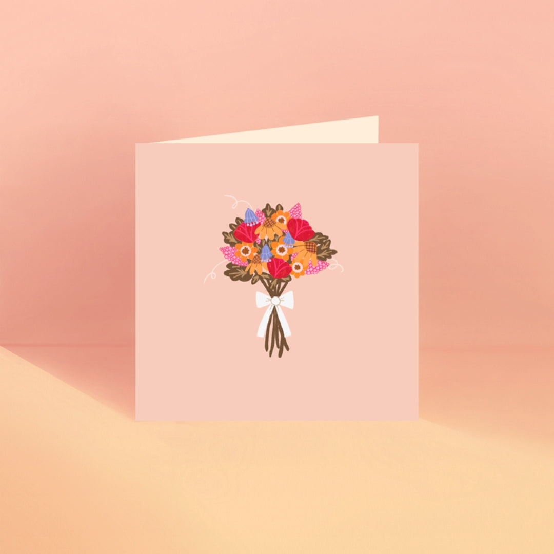 Bow Bouquet Greeting Card