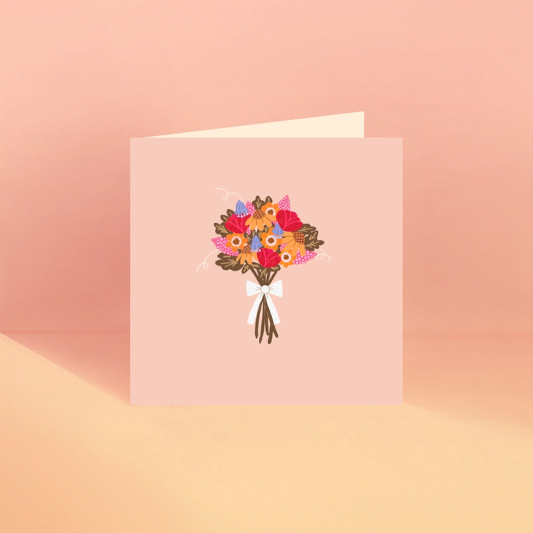 Bow Bouquet Greeting Card