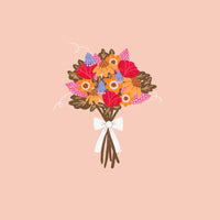Bow Bouquet Greeting Card