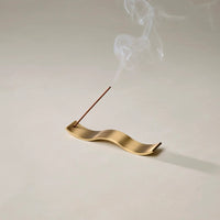 Brass Wave Incense Holder