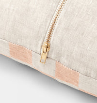 Check Rose Square Cushion