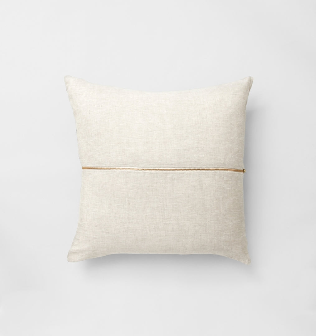 Check Sage Square Cushion