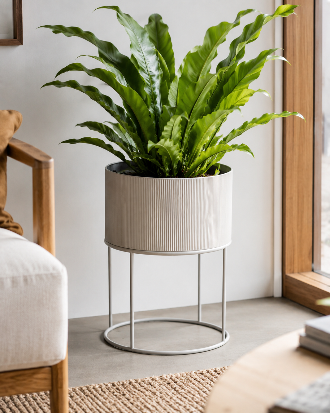 Ellison Metal Planter with Stand