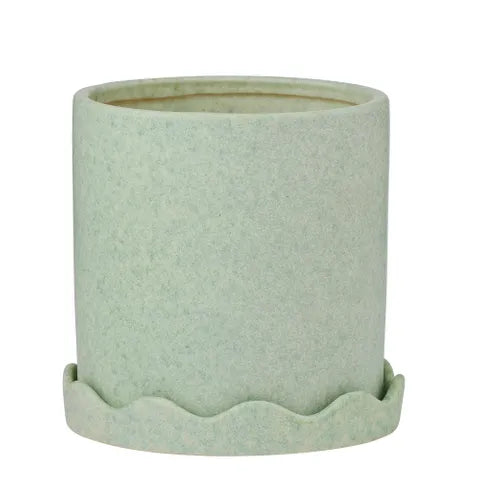 Macy Ceramic Pot with Saucer