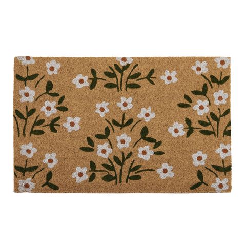 Fleur PVC Back Coir Door Mat