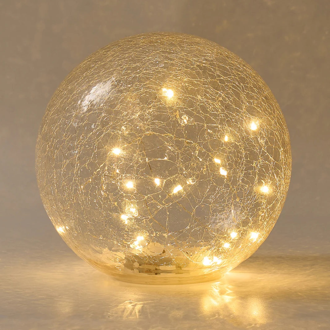 Glass Crackle Ball Light