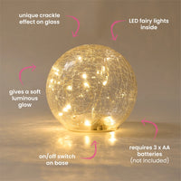 Glass Crackle Ball Light