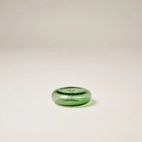 Glass Vessel Incense Holder - Green