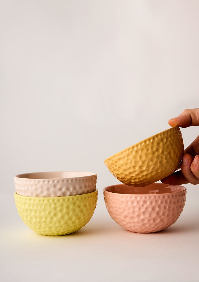 Pastel Pop Bowl Set - Mid Cantaloupe Mix