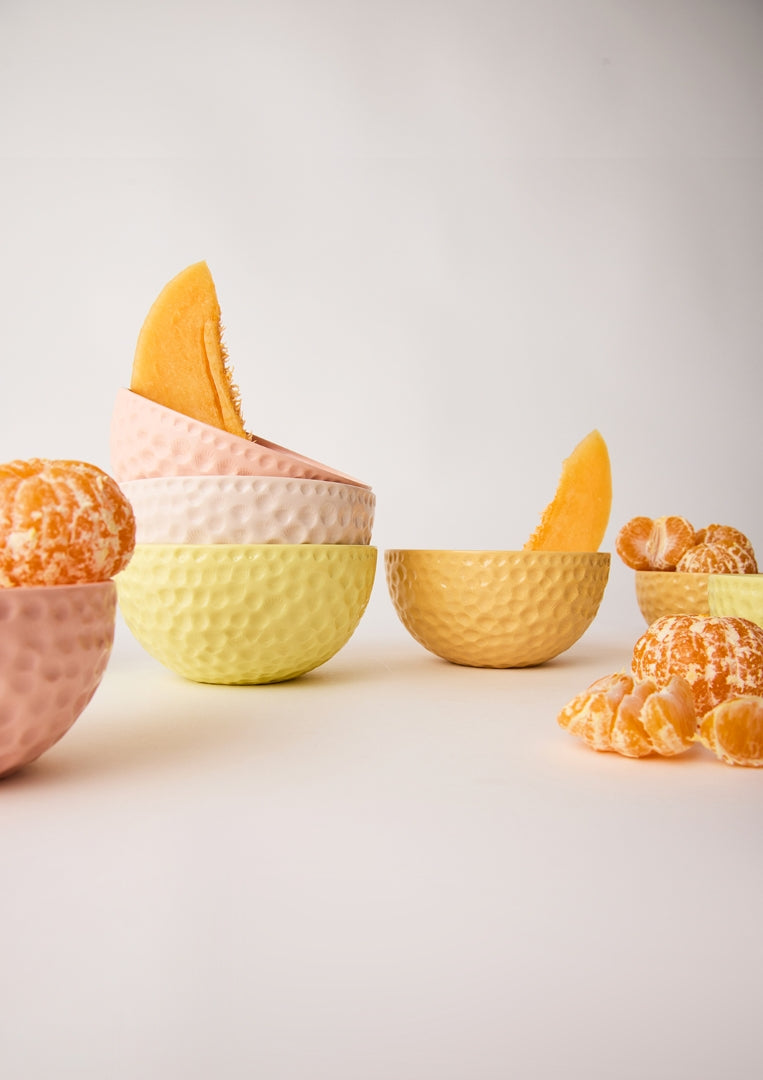 Pastel Pop Bowl Set - Mid Cantaloupe Mix