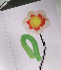 Alpine Auricula Greeting Card