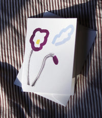 Pansy Greeting Card