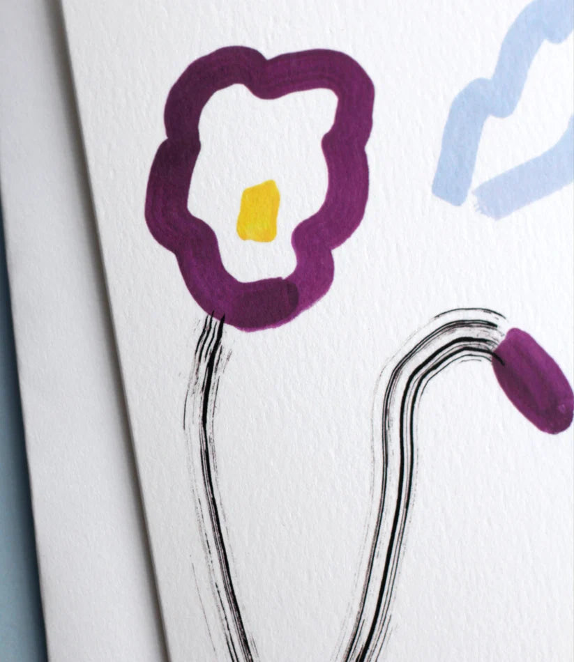 Pansy Greeting Card